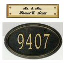 personalized address plaque