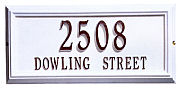 rectagle address plaque