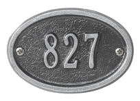 petite oval plaque
