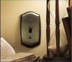 baldwin switch plate cover antique brass