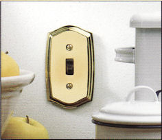 baldwin switch plate cover polished brass