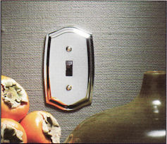 baldwin switch plate cover polished chrome