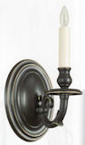 bronze electric wall sconce