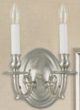 satin nickel electric wall sconce