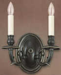 bronze electric wall sconce