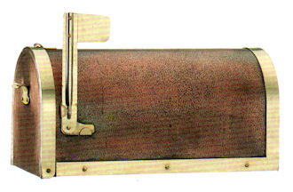 copper mailbox