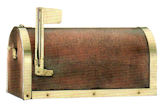 copper mailbox