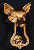 fox head door knocker
