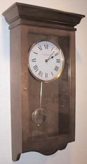 mahogany wall clock