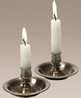 solid brass travel candlesticks