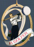 baldwin golfer ornament