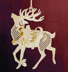 baldwin reindeer christmas ornament