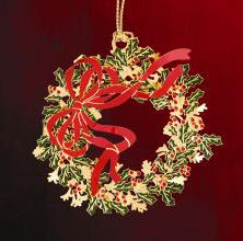 baldwin elegant wreath ornament