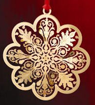 baldwin ice flower ornament