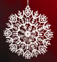 baldwin ice flower ornament