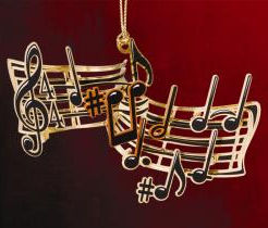 baldwin treble clef ornament