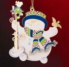 baldwin snippety snowman ornament