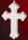 baldwin silver cross ornament