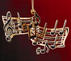 baldwin treble clef ornament