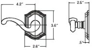bronze paddle lever