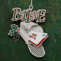 believe christmas ornament