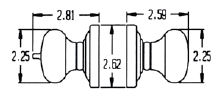 baldwin keyedd entry knob