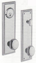 Baldwin Hardware Estate Tubular Entry 10 inch Escutcheon with Deadbolt
