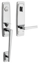 Baldwin Hardware Estate Tubular Entry Palm Springs 3/4 Escutcheon Handleset