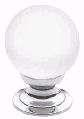 satin crystal cabinet knob