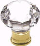 faceted crystal cabinet knob