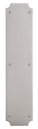 baldwin hardware door push plate scalloped style