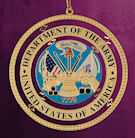 brass army ornament