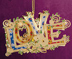 love christmas ornament