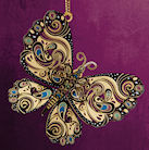 butterfly christmas ornament
