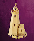 chem art lighthouse christmas ornament
