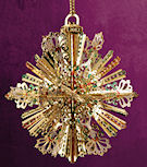 3d snowflake 2012 ornament