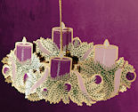 chem art advent wreath ornament
