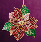chem art poinsettia ornament