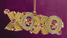 XOXO Christmas Ornament