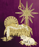 Timeless Manger Ornament