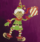 Santa's Elf Christmas Ornament
