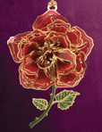 Rose Christmas Ornament