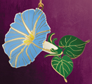 Morning Glory Christmas Ornament