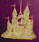 Sandcastle Christmas Ornament