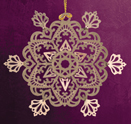 Snowbird Ice Flower Ornament