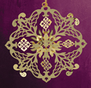 Sugarloaf Ice Flower Ornament