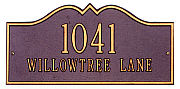 address plaque