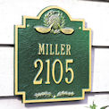 golf address plaque