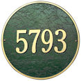 Whitehall 15 inch round address plaque #2100
