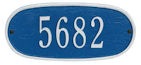 oval address plaque